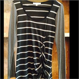 Red23 striped shirt size.